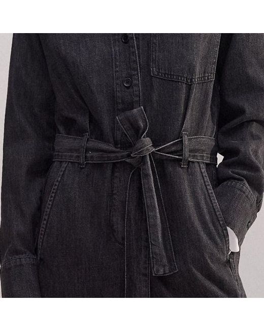 ME+EM Red Supersoft Denim Jumpsuit