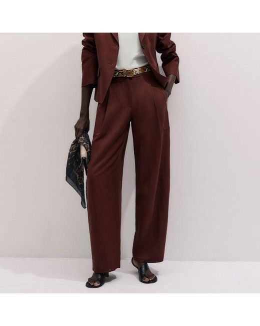 ME+EM Brown Intelligently Oversized Short Blazer