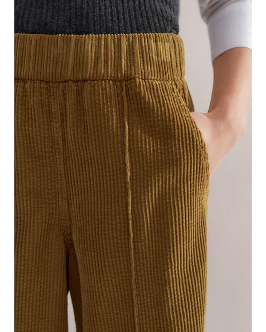 ME+EM Multicolor Washed Cord Straight-Leg Lounge Pant Tapenade