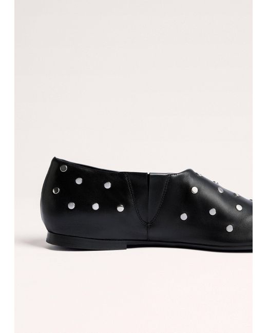 ME+EM Black Studded Slipper