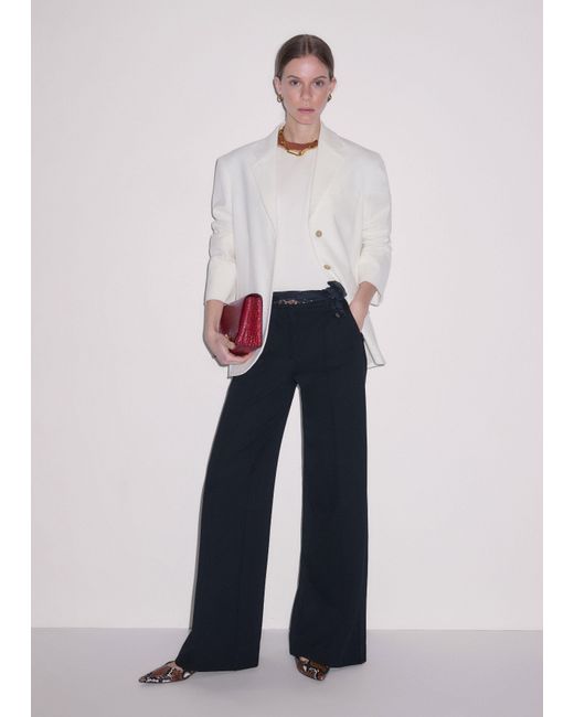 ME+EM White Luxe Travel Tailoring Pant