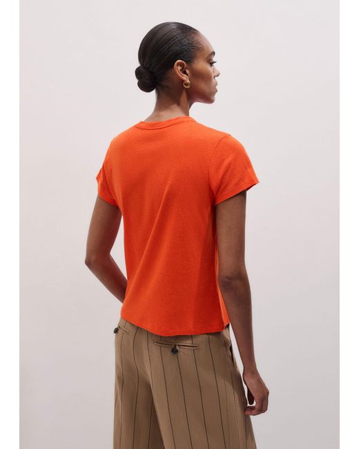 ME+EM Orange Soft Washed Tee