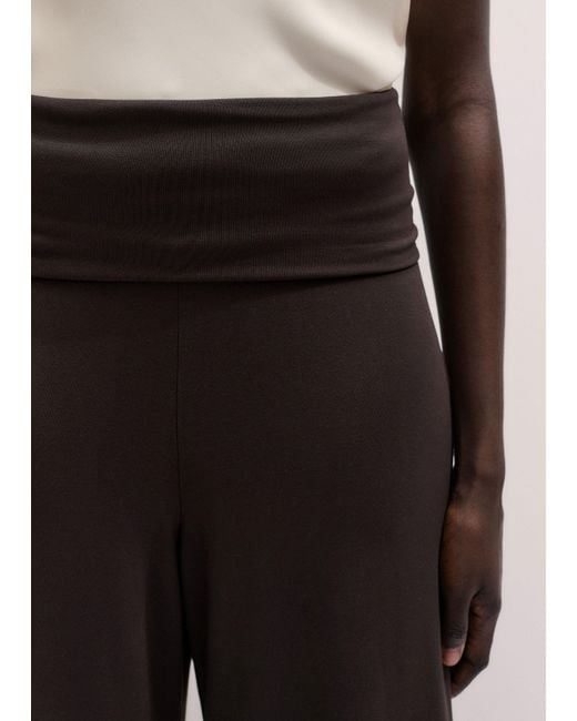 ME+EM Black Super Wide Palazzo Pant