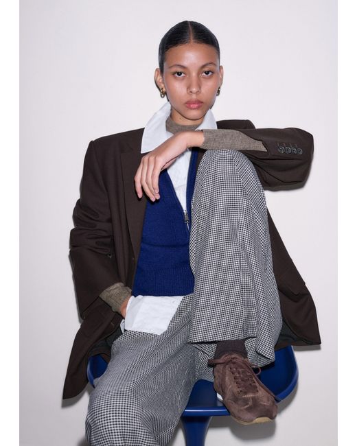 ME+EM Brown Retro Runner Sneaker