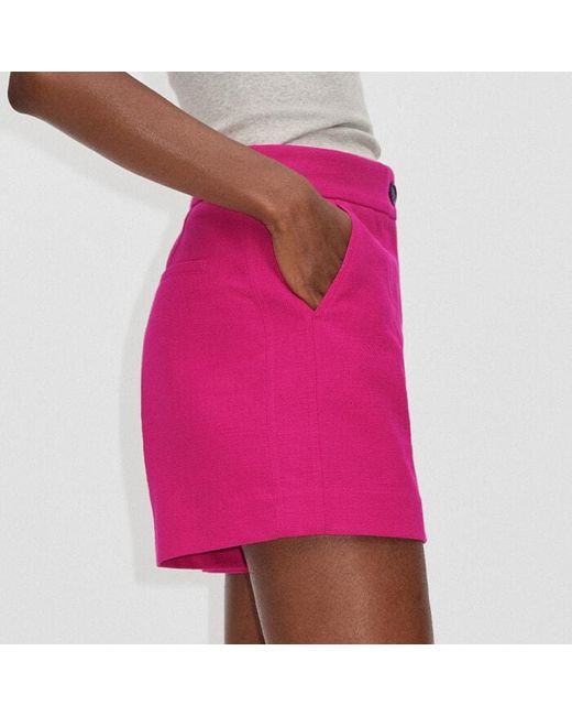 ME+EM Pink Tweed Shorts