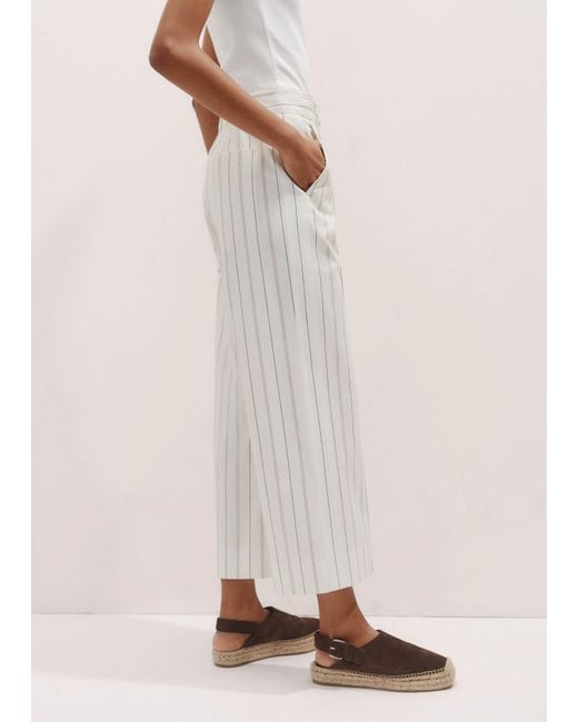 ME+EM Multicolor Straight-Leg Crop Trouser