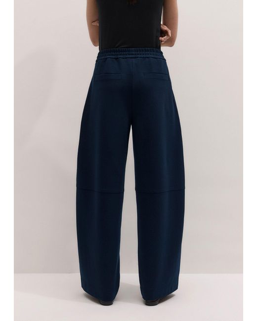 ME+EM Blue Side Stripe Barrel Pant