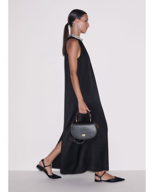 ME+EM White Halterneck Shift Maxi Dress