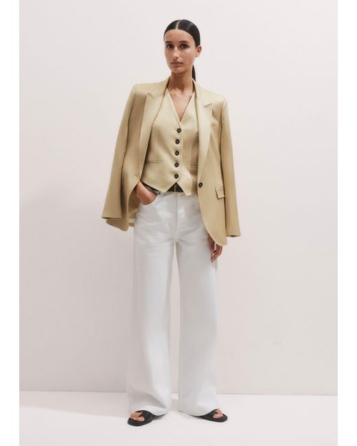 ME+EM Natural Elevated Evening Metallic Waistcoat