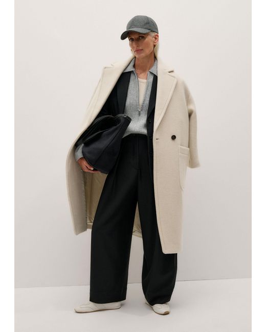 ME+EM Black Crease-Less Barrel Leg Trouser