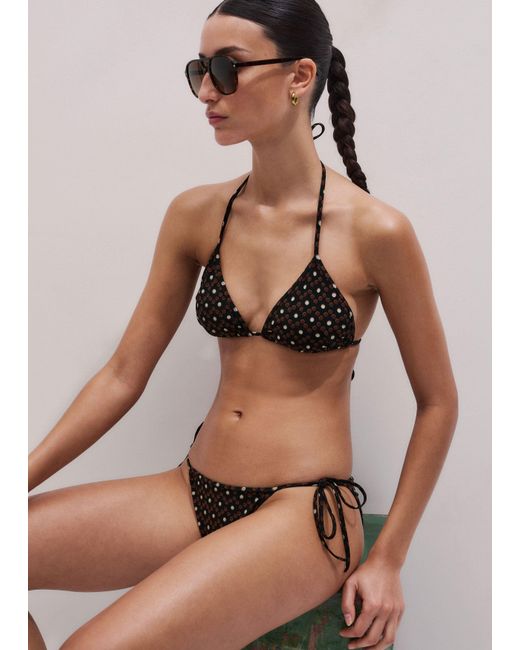 ME+EM Multicolor Printed Adjustable Tie Side Bottom