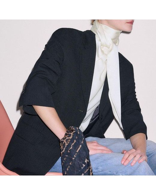 ME+EM Black Oversized Blazer