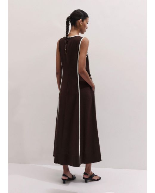 ME+EM Multicolor Creaseless Linen Effortless Summer Maxi Dress-Light Cream