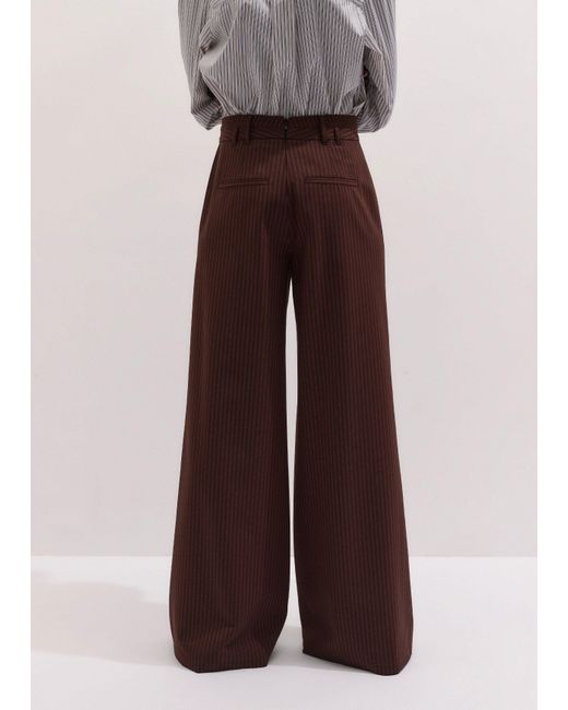 ME+EM Multicolor Pinstripe Wide Leg Trouser