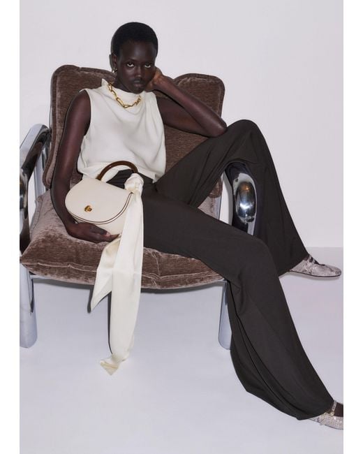 ME+EM Black Super Wide Palazzo Pant