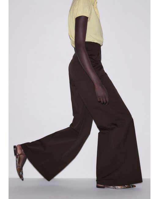 ME+EM Multicolor High Waist Wide-Leg Trouser