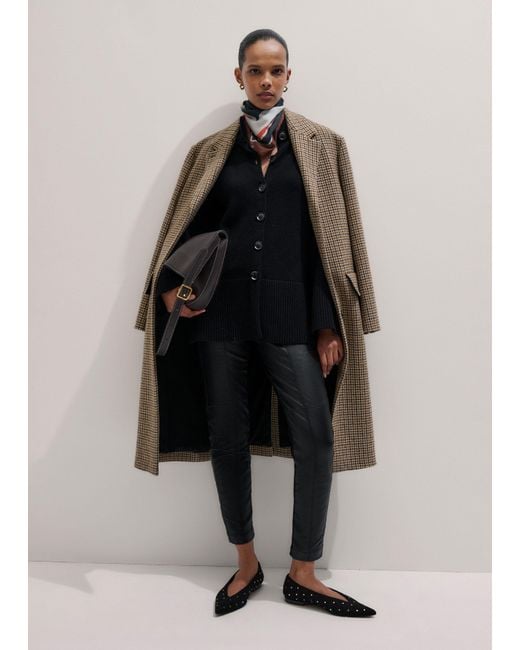 ME+EM Black Button-Through Longline Cardigan