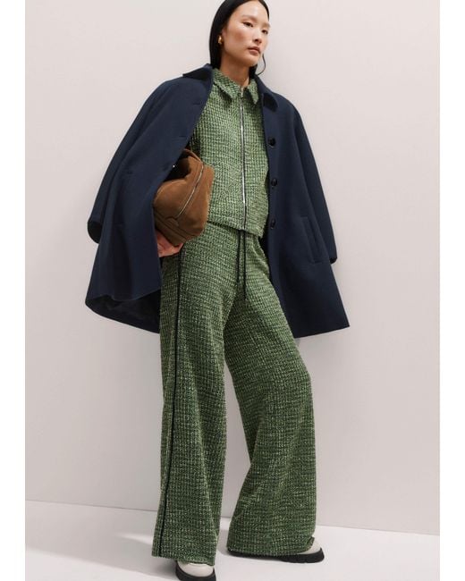 ME+EM Green Tweed Track Pant