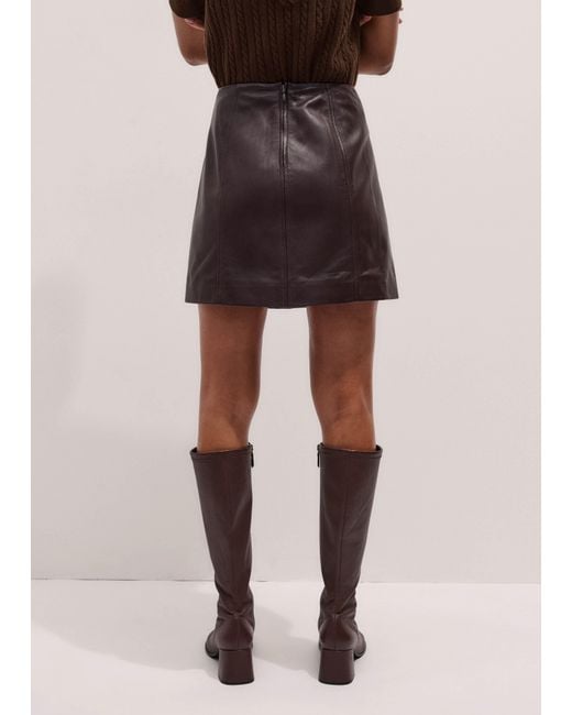 ME+EM Red Panelled Mini Skirt