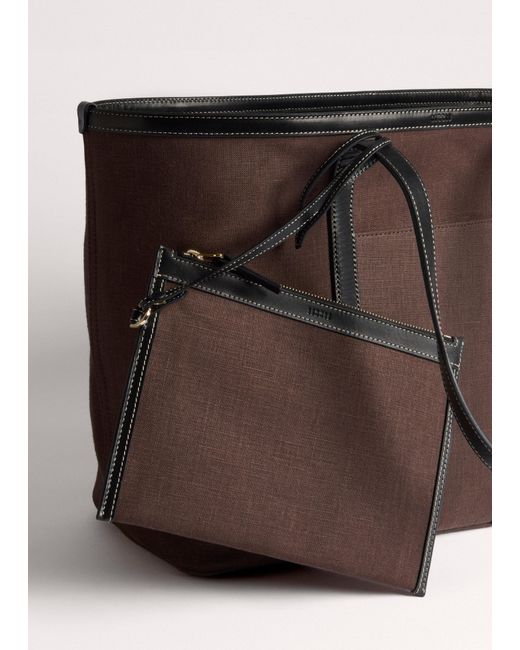 ME+EM Brown Reversible Tote