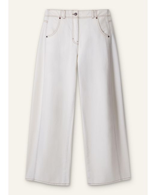 ME+EM Multicolor Relaxed Engineered Leg Jean