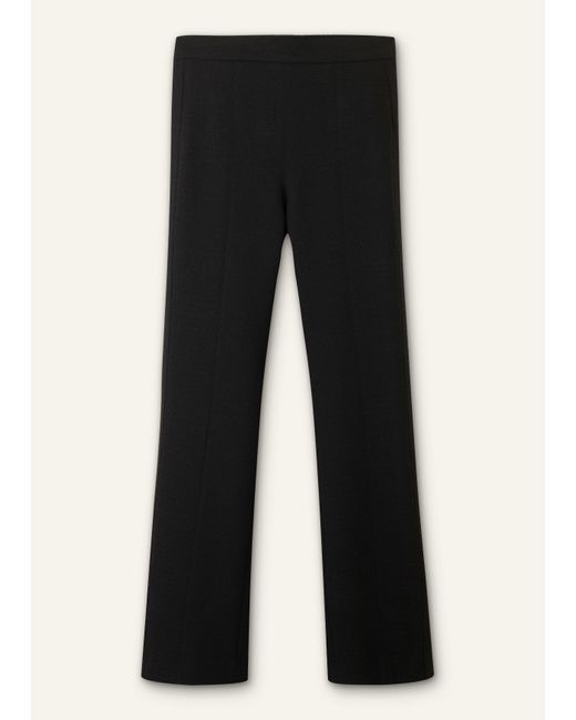 ME+EM Black Textured Slim-Leg Trouser