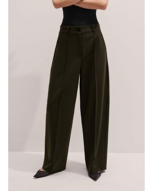 ME+EM Multicolor Pintuck Taper Trouser