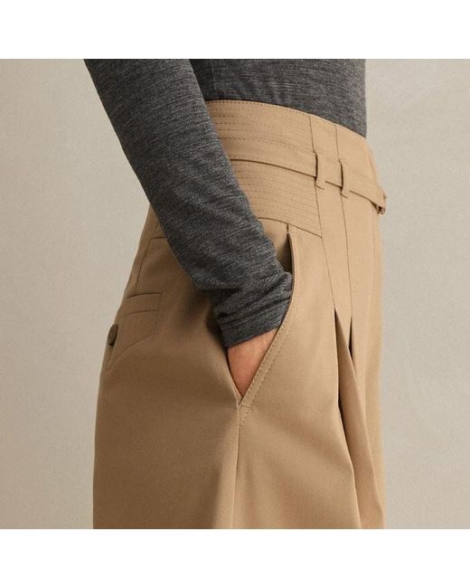 ME+EM Natural Cotton Super High-waisted Trouser + Belt