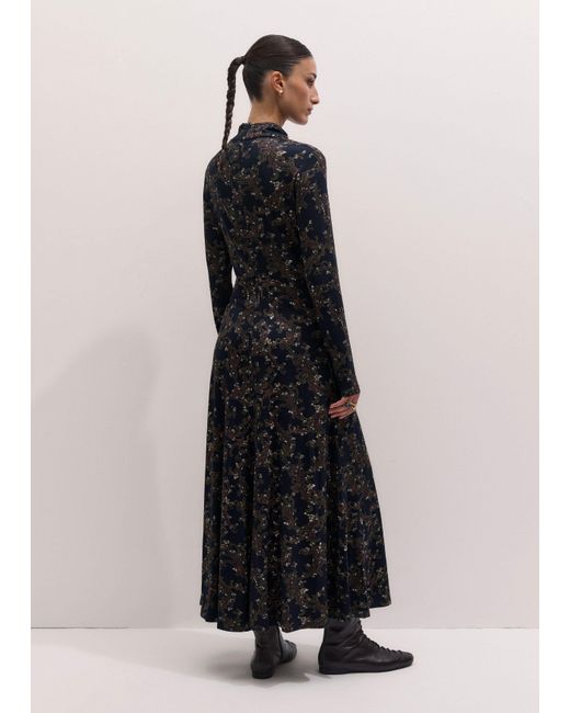 ME+EM Multicolor Whimsical Bulbs Print Maxi Dress