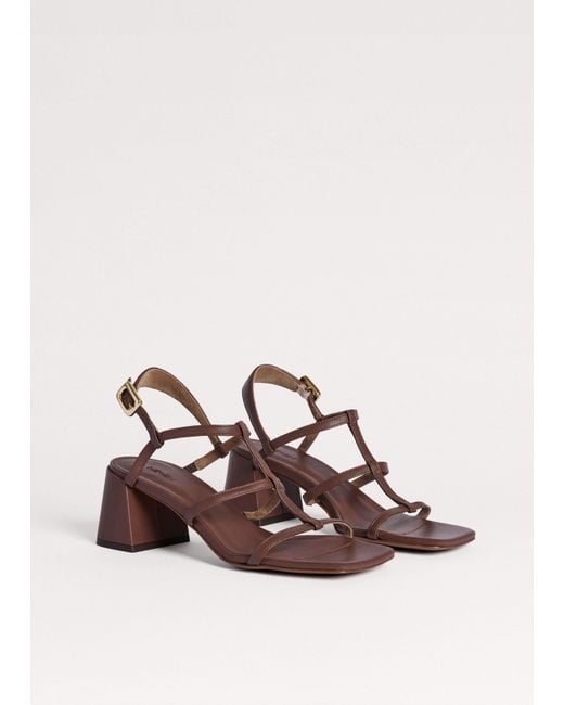 ME+EM Brown Caged Occasion Sandal