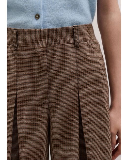 ME+EM Brown Heritage Very Wide Pant