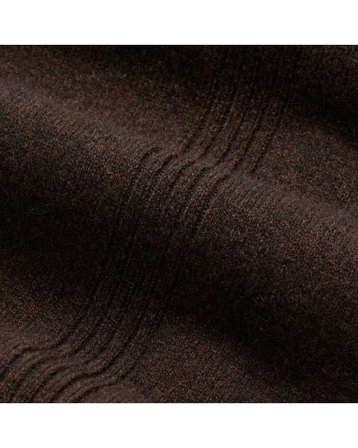 ME+EM Multicolor Cashmere Wide Leg Knit Trousers Warm Chocolate Melange