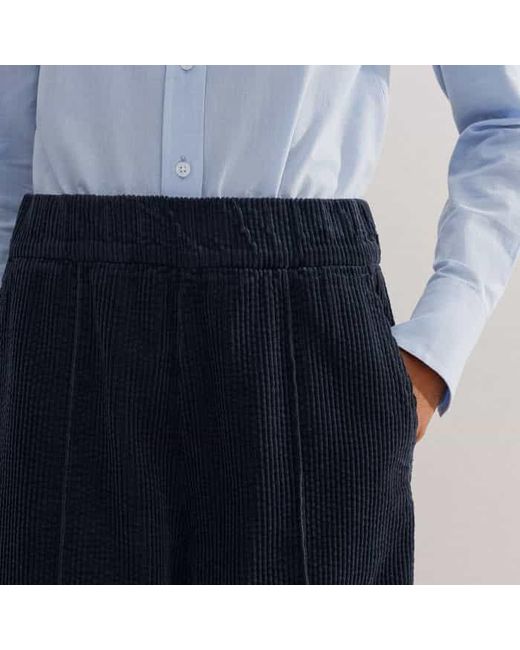 ME+EM Blue Washed Cord Pull-On Pant