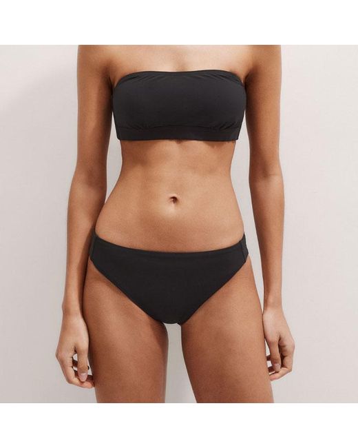 ME+EM Black Square Neck Bikini Top