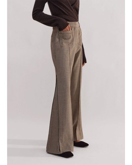 ME+EM Brown Town-To-Country Convertible Trouser Cream