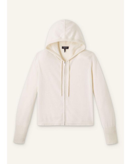 ME+EM Natural Cashmere Relaxed Fit Box Zip Hoody