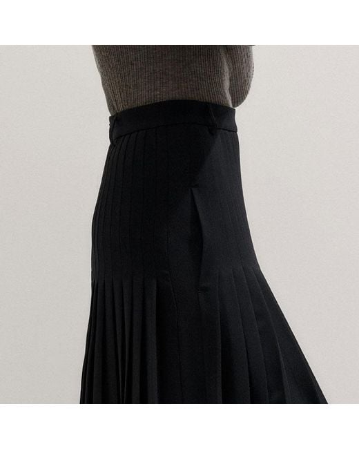 ME+EM Blue Dramatic Full Length Skirt