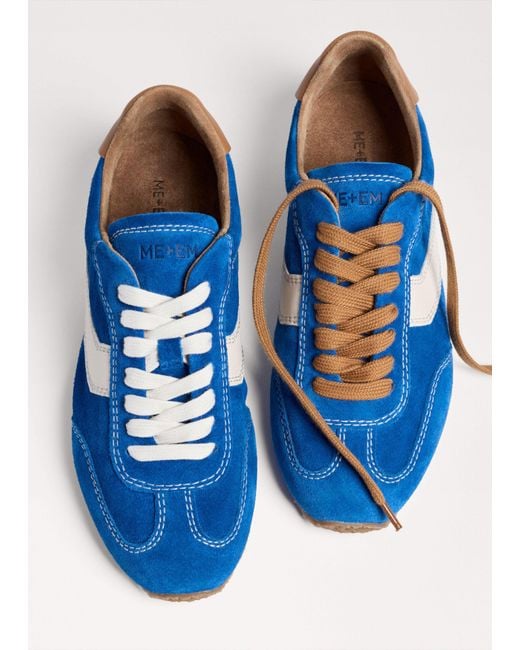 ME+EM Blue Retro Runner Sneaker
