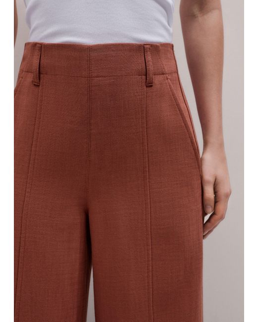 ME+EM White Super Wide Tailored Trouser
