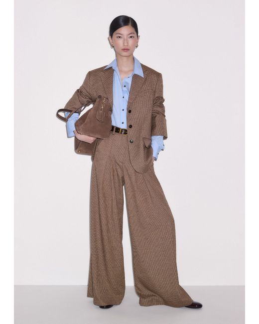 ME+EM Brown Heritage Very Wide Pant