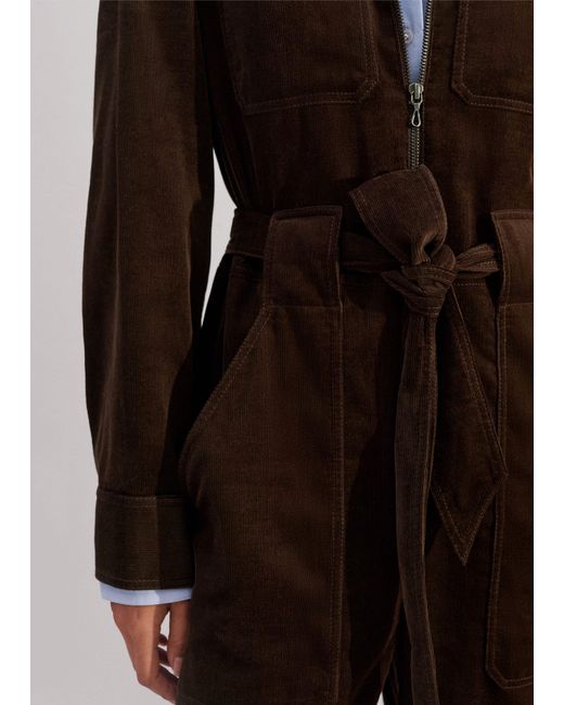 ME+EM Black Soft Cord Jumpsuit + Belt Warm