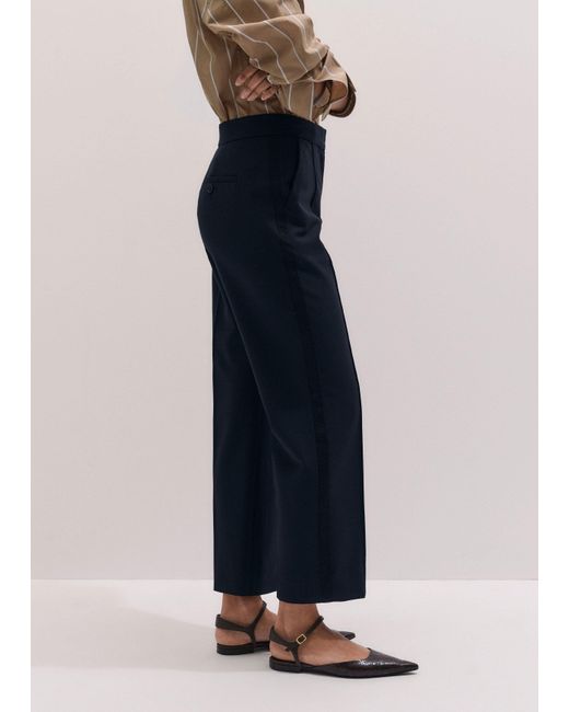 ME+EM Blue Slim Crop Forever Trouser