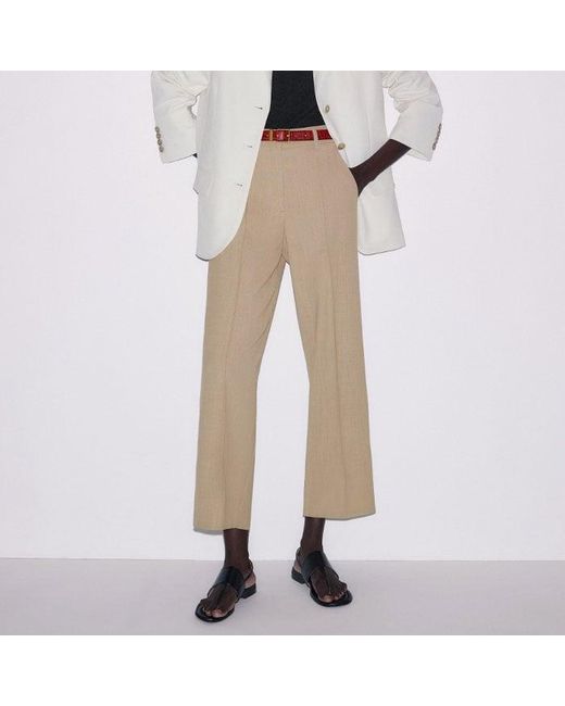 ME+EM Multicolor Straight Crop Pant
