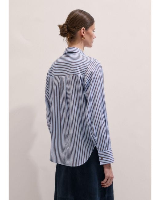 ME+EM Blue Stripe Relaxed Forever Shirt