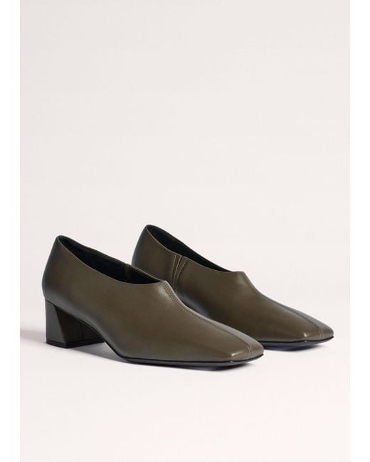 ME+EM Black High Front Block Heel