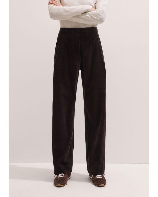 ME+EM Black Clever Cord Trouser