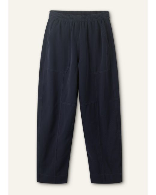 ME+EM Blue Pull-on Casual Pant