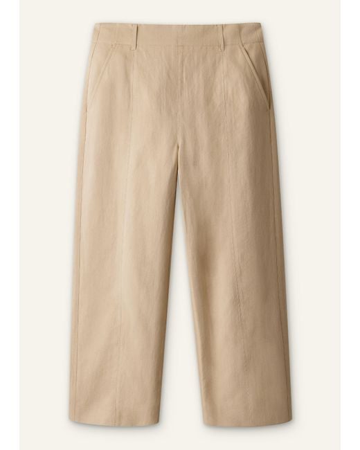 ME+EM Natural Straight Crop Trouser