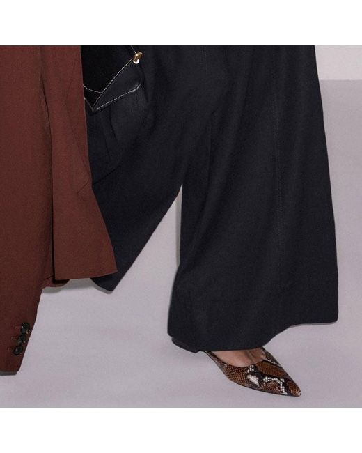 ME+EM Blue Wide-Leg Pant