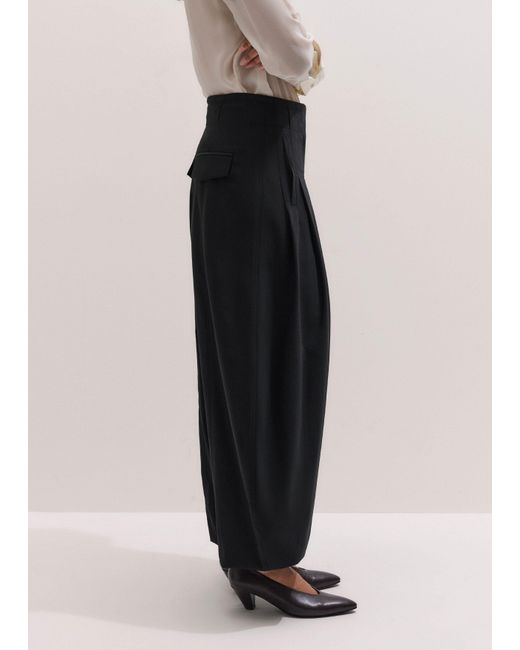 ME+EM Natural Pleated Balloon Pant